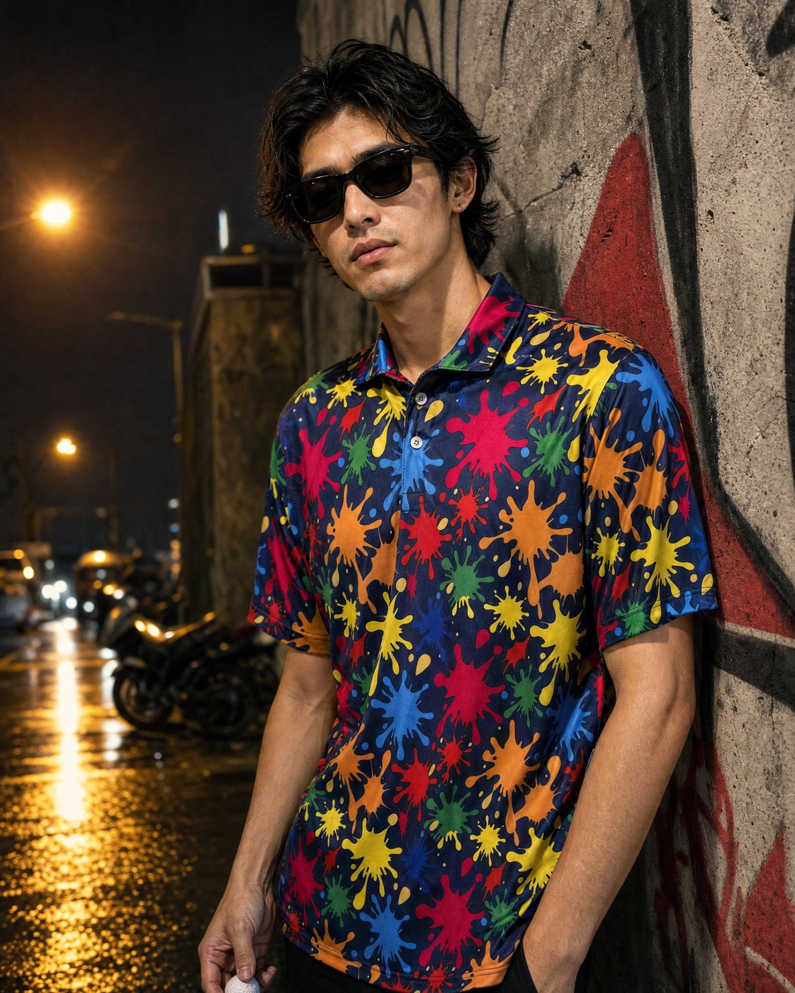 Paint Splatter Polo —