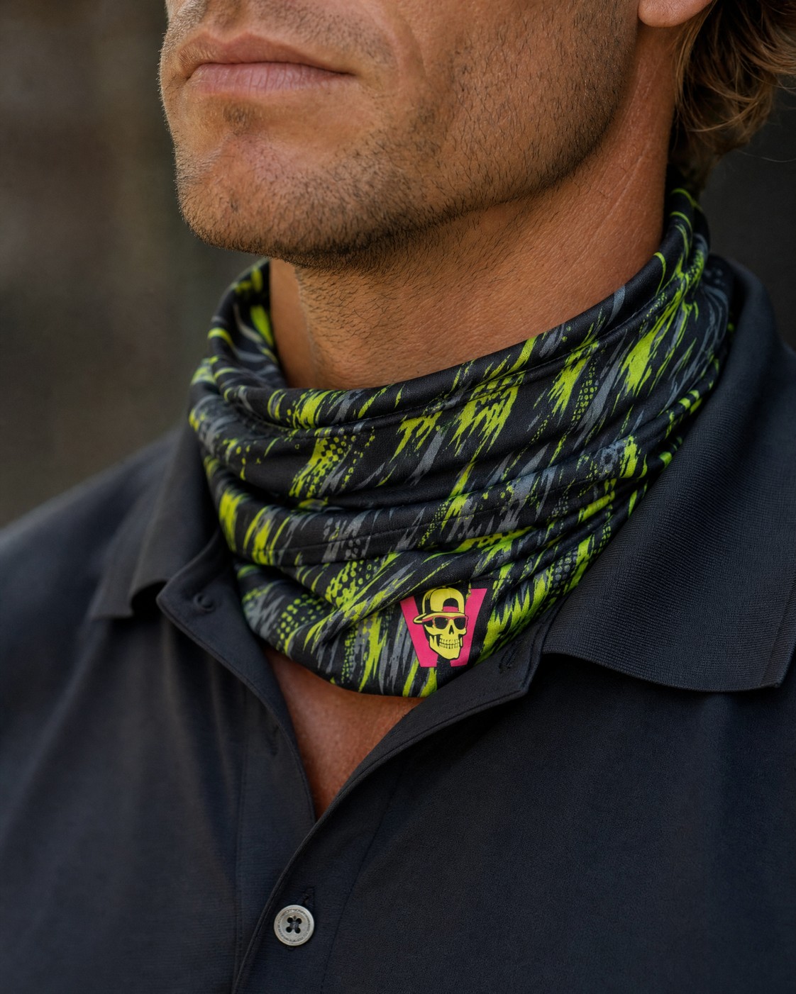 Skull Volt Neck Gaiter view 2