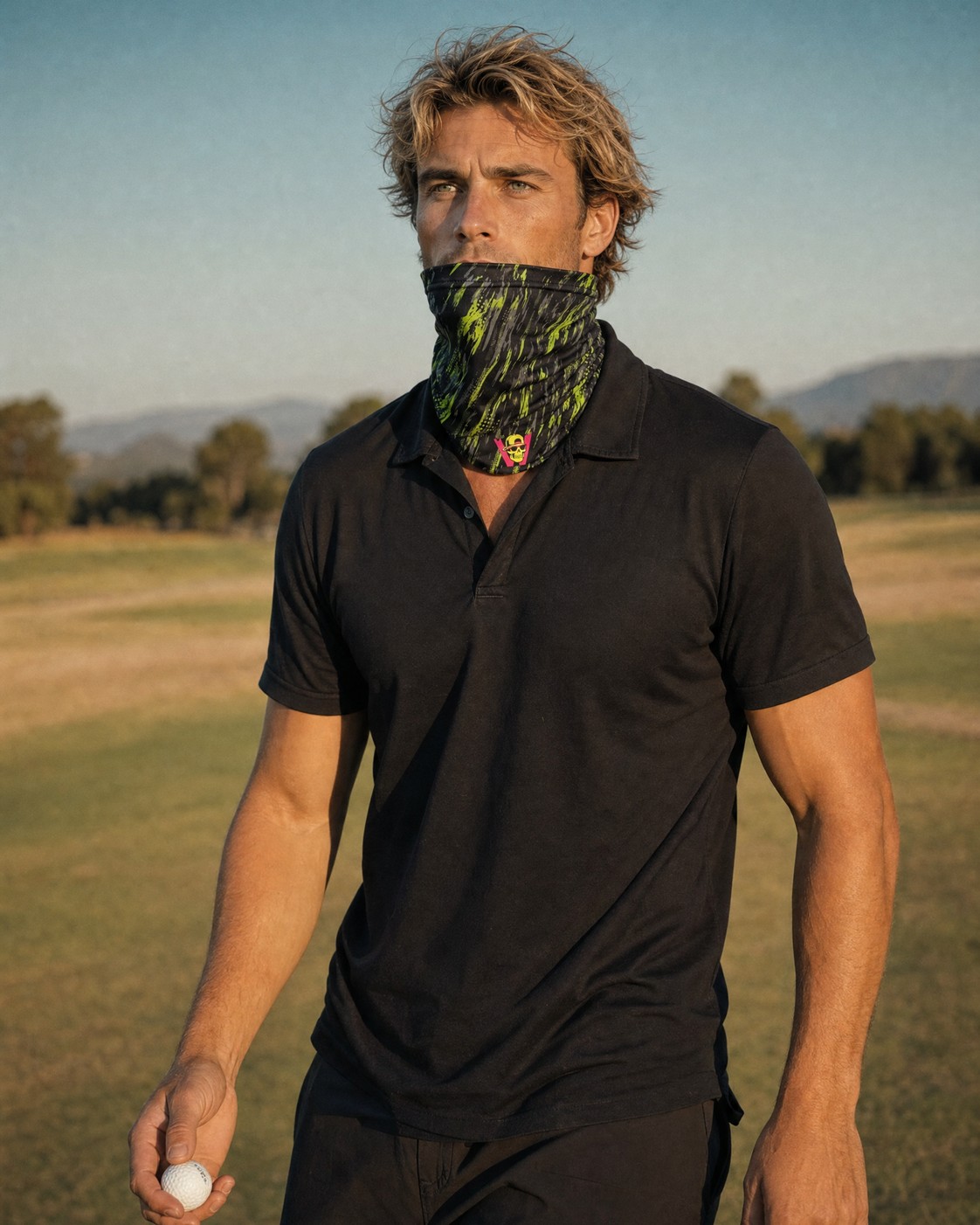 Skull Volt Neck Gaiter view 3