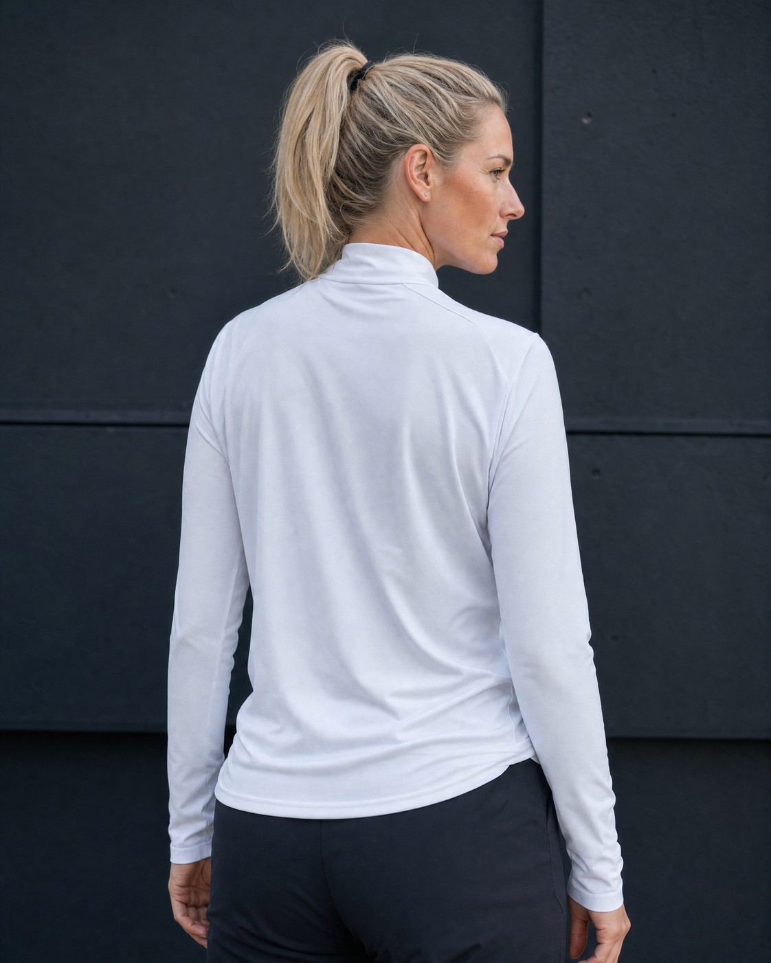 Base layer Women- Plain white view 4