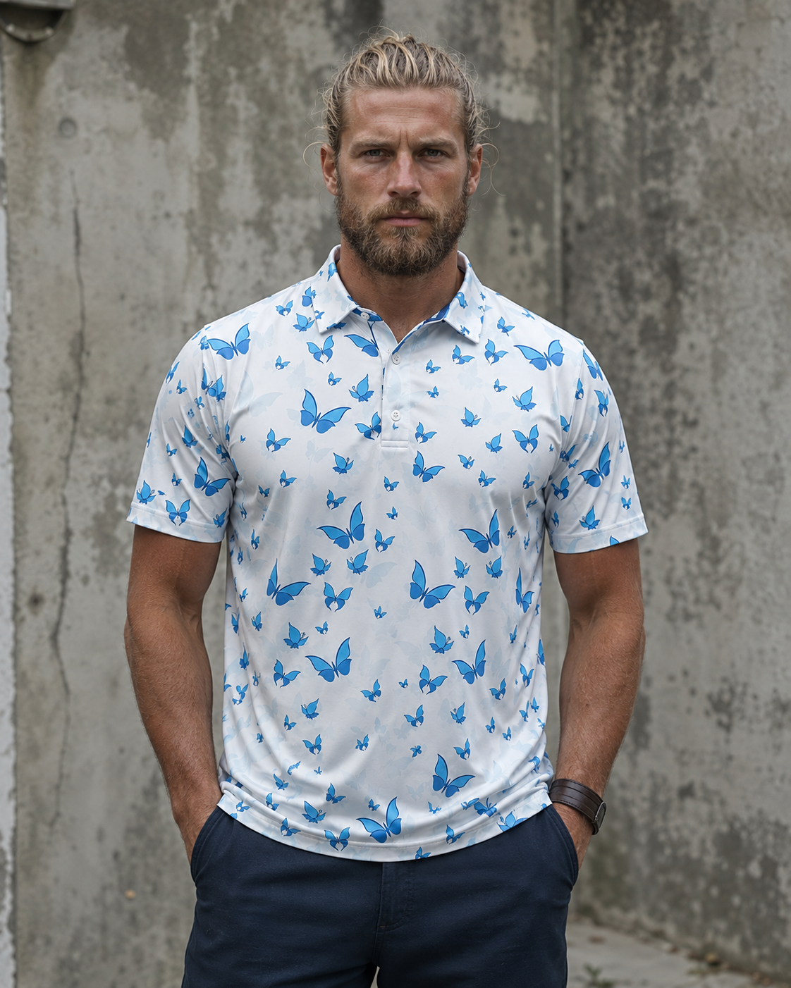 Butterfly Garden Wildside Polo-Ultracool — Sublimation