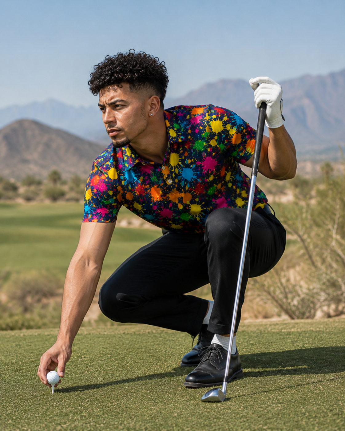 Paint Splatter Polo —