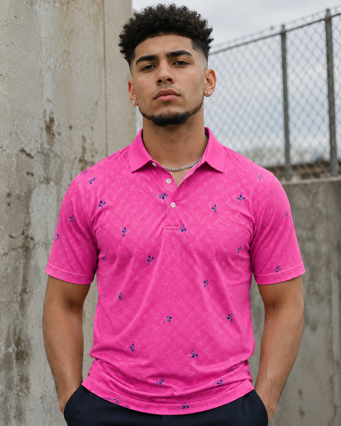 Pink Palm Wildside Polo-Ultracool — Sublimation