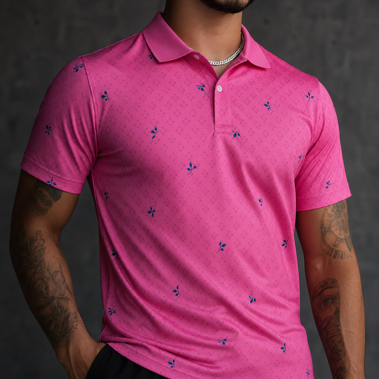 Pink Palm Wildside Polo-Ultracool view 3