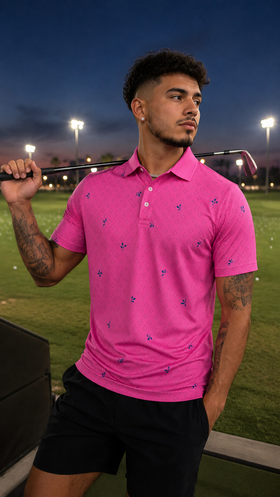 Pink Palm Wildside Polo-Ultracool view 4
