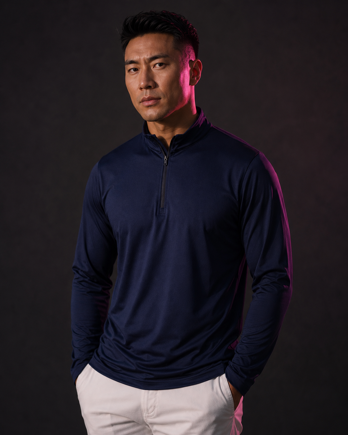 Wildside 1/4 Zip - Midnight — Midnight