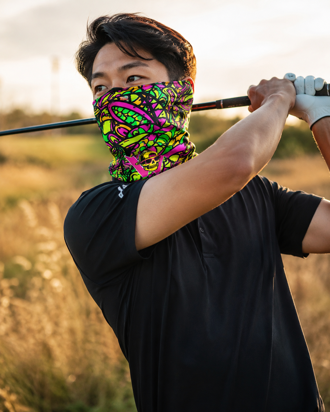 Wildside Neon Riot Neck Gaiter — 