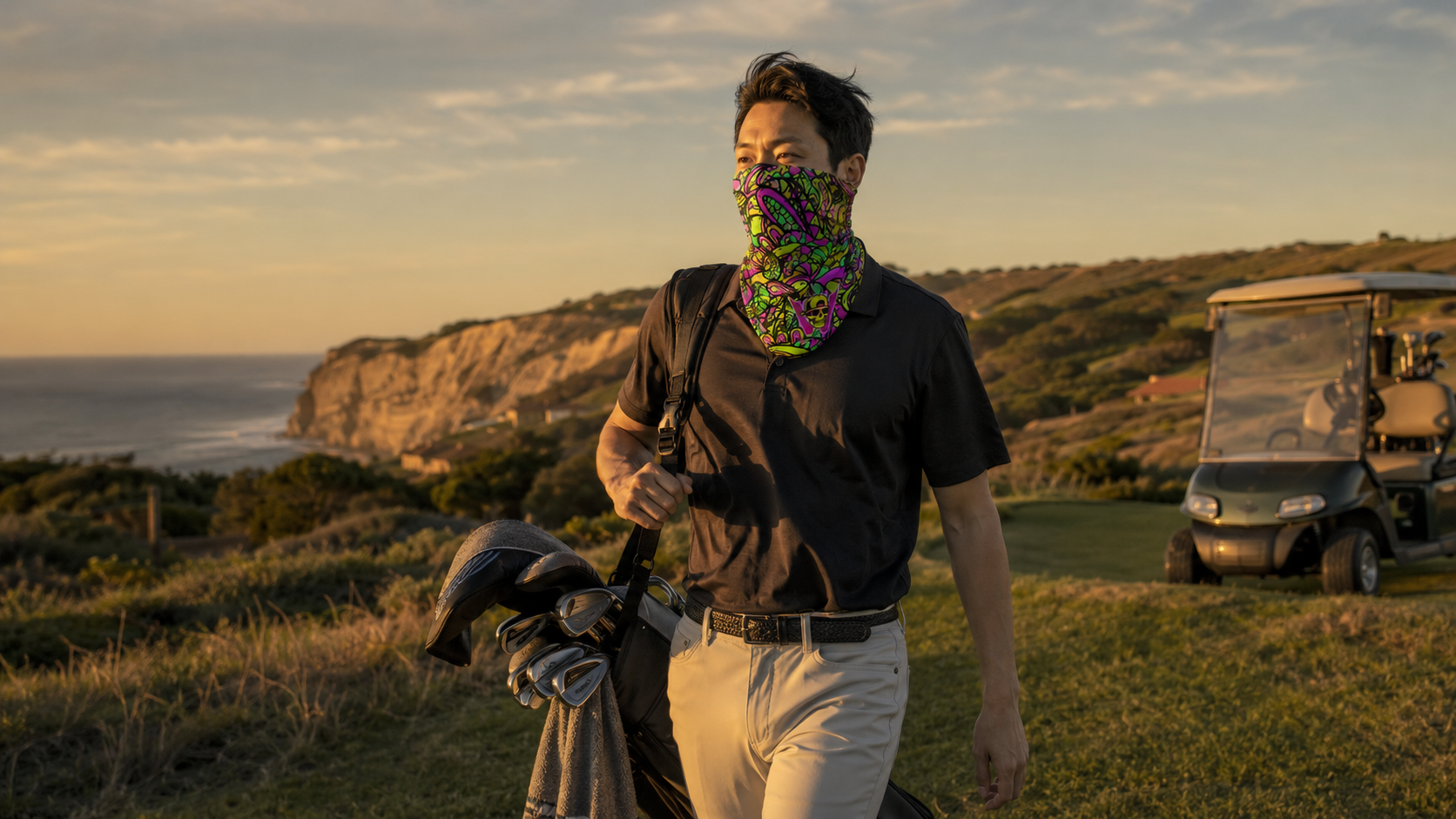 Wildside Neon Riot Neck Gaiter view 2
