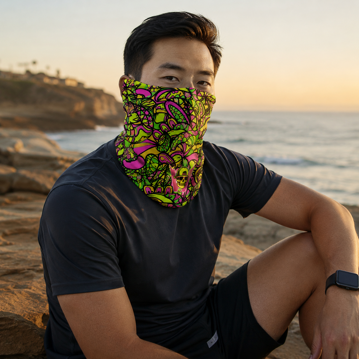 Wildside Neon Riot Neck Gaiter view 3