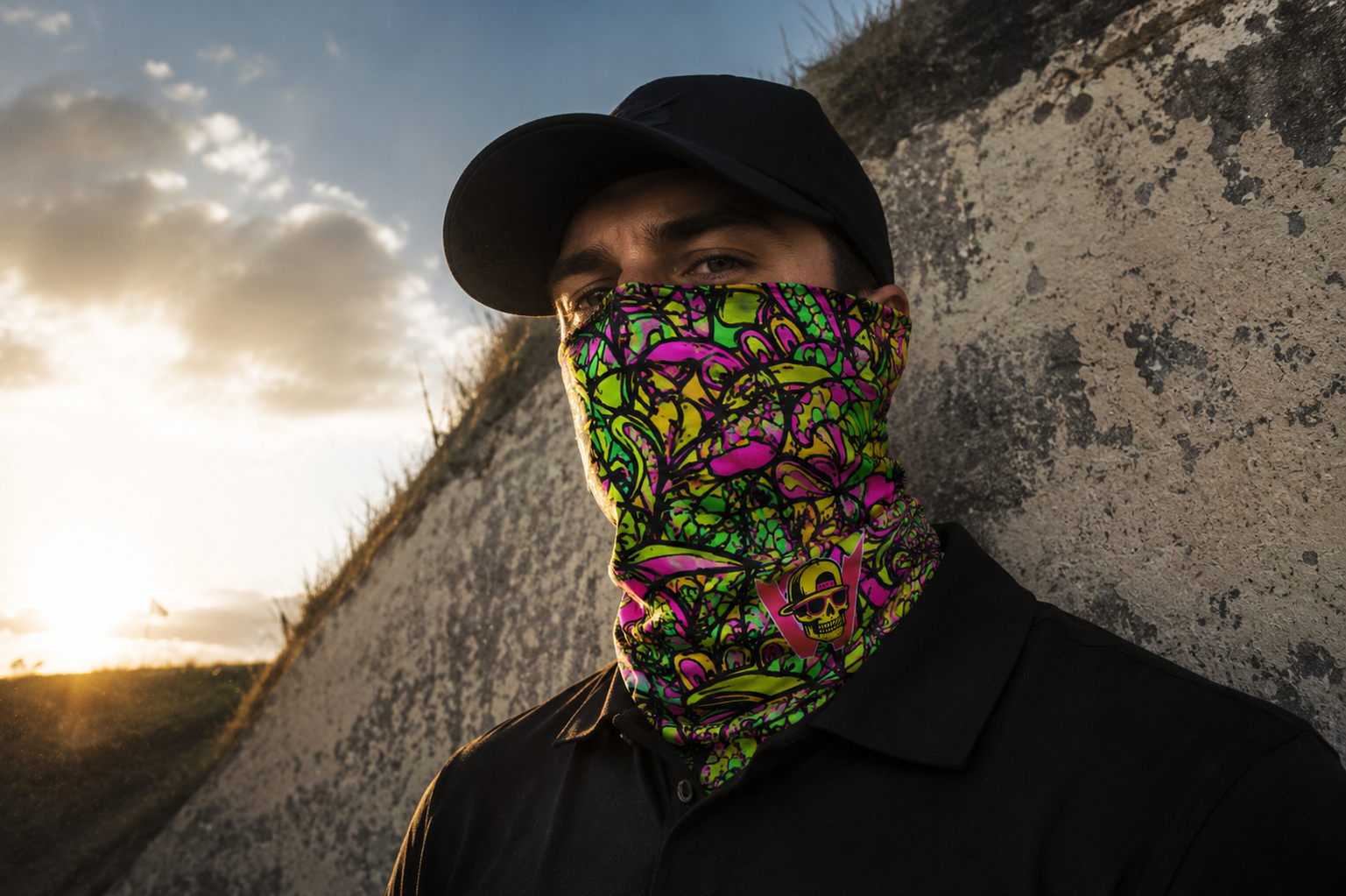 Wildside Neon Riot Neck Gaiter view 8