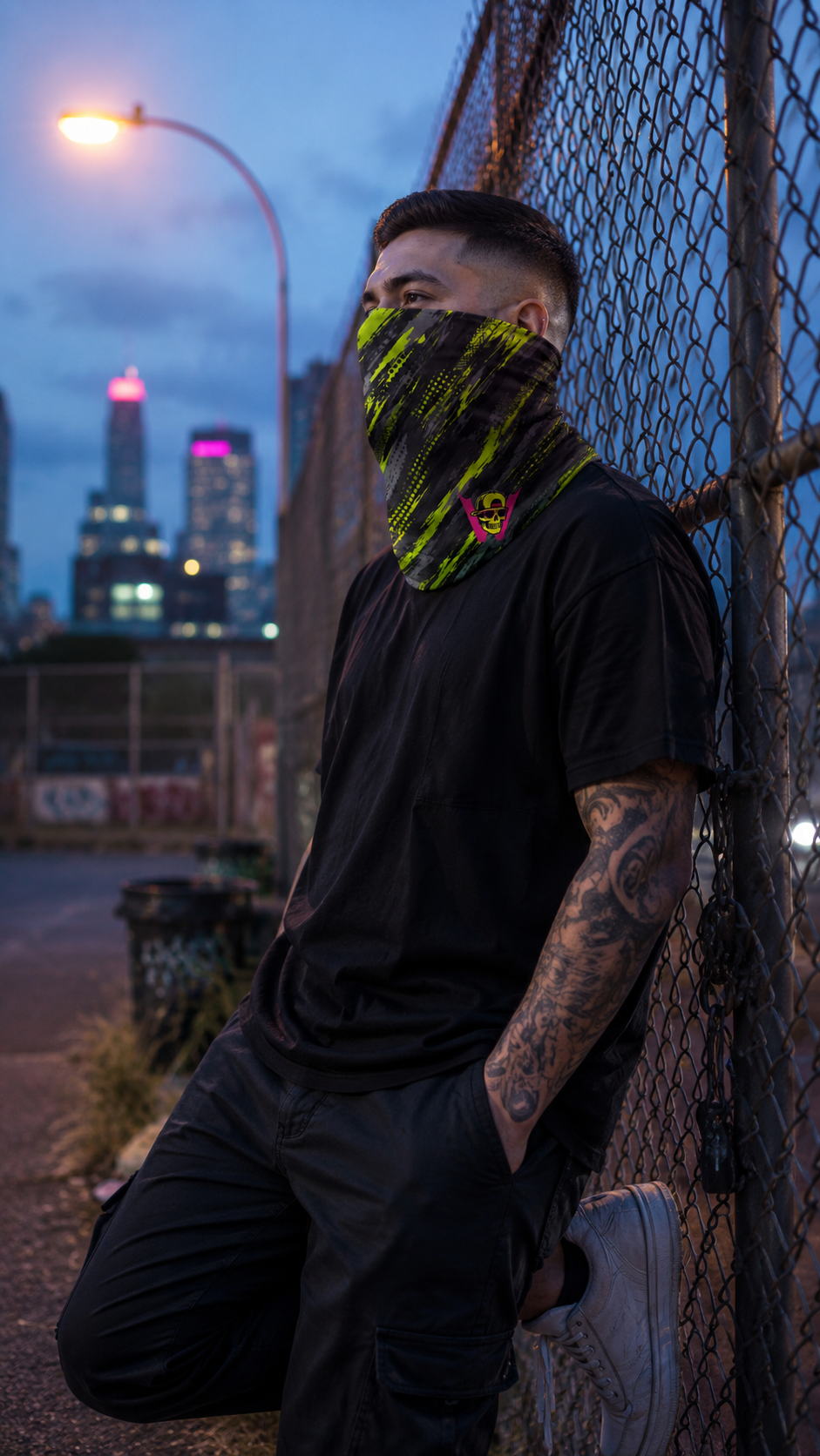 Skull Volt Neck Gaiter view 3