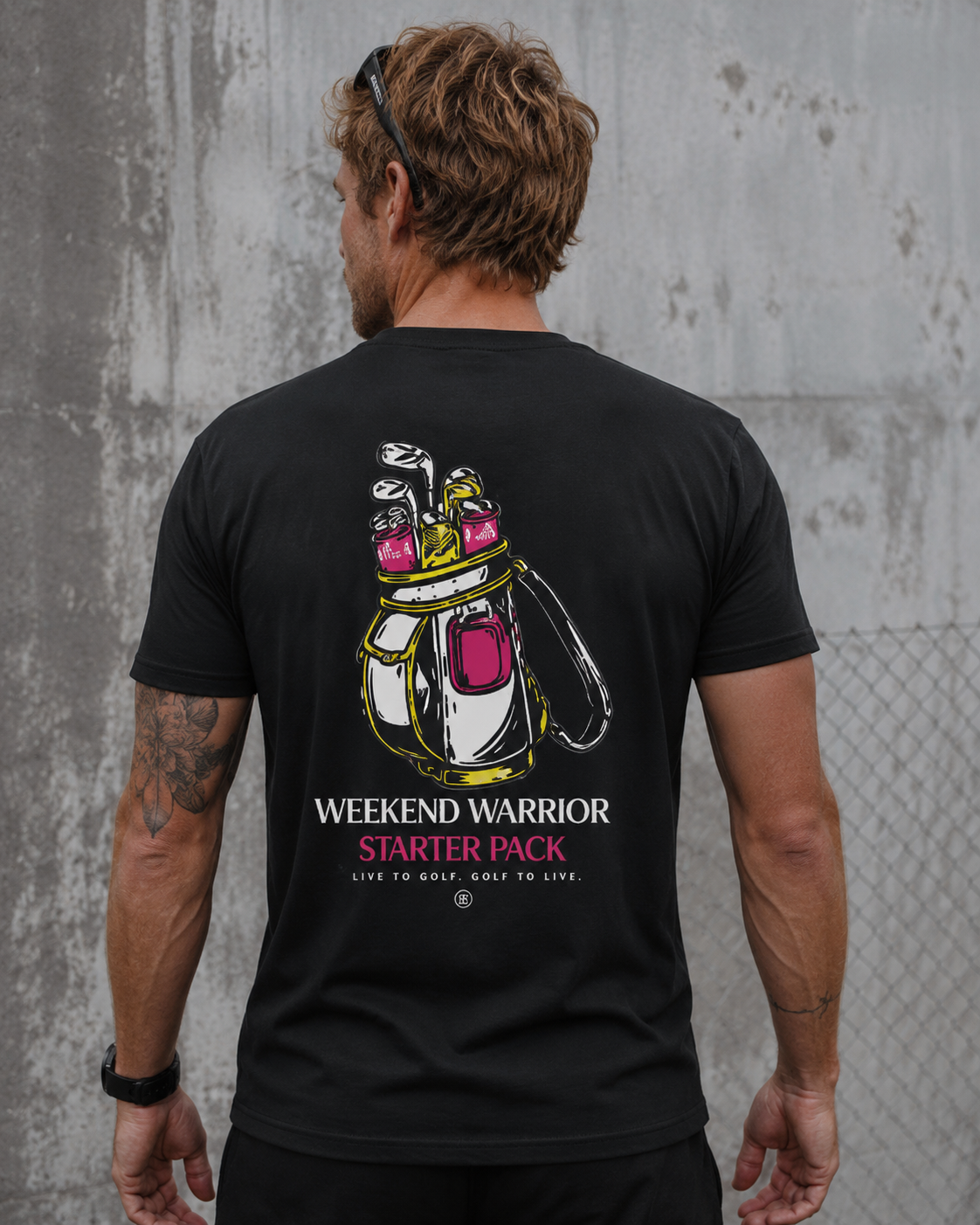 Weekend Warrior Starter Pack Tee — Black